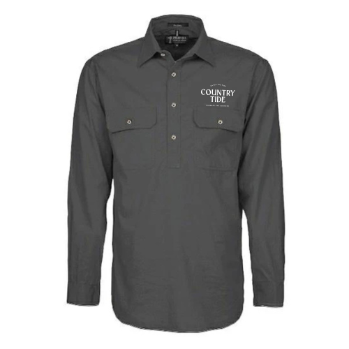 Charcoal Pilbara Work Shirt