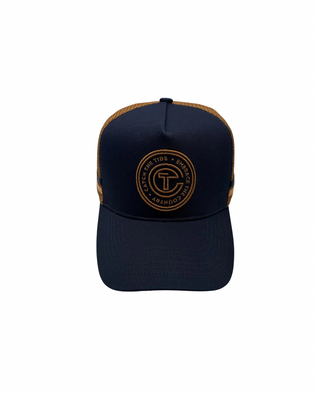 CT NAVY/BROWN TRUCKER CAP