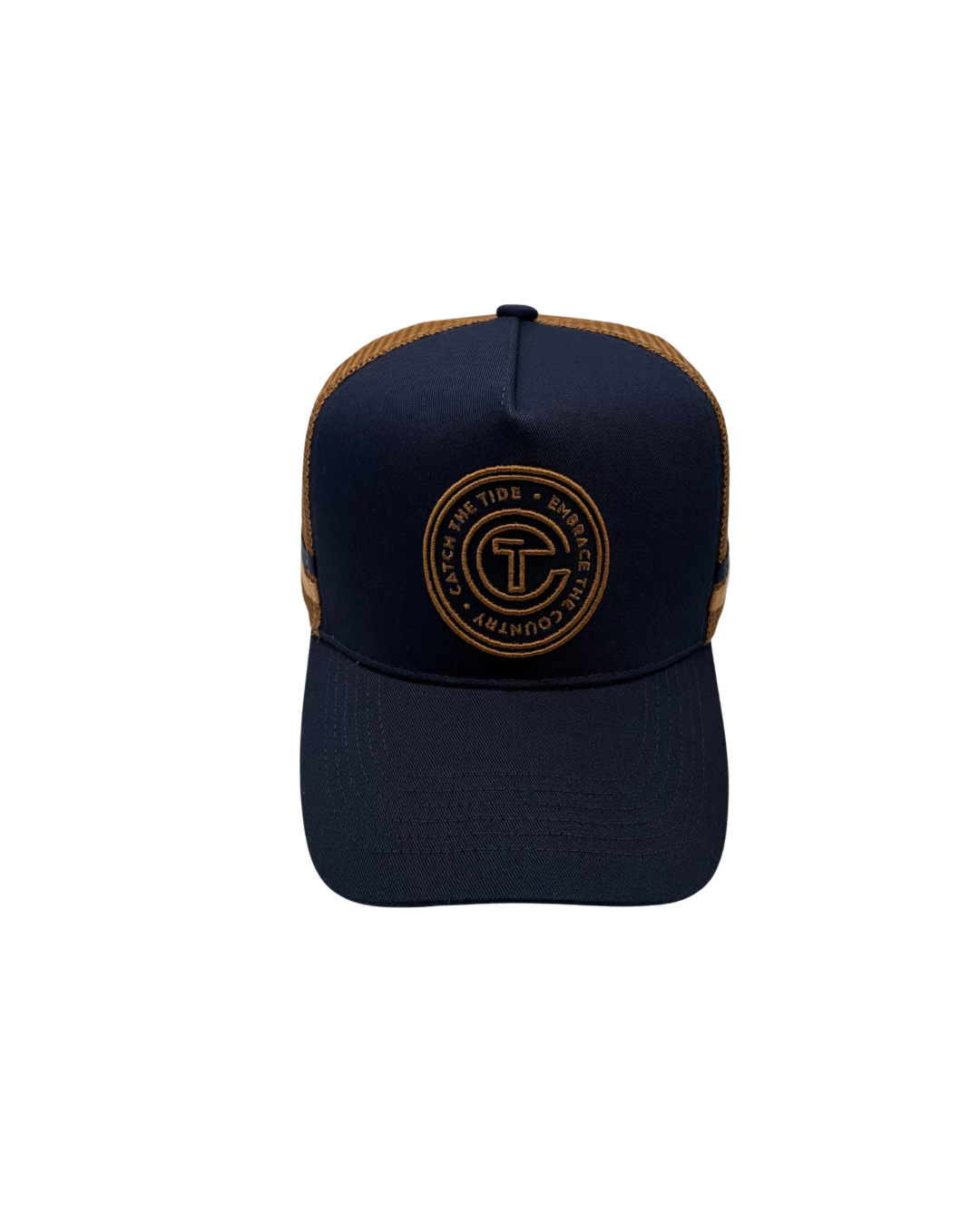 CT NAVY/BROWN TRUCKER CAP