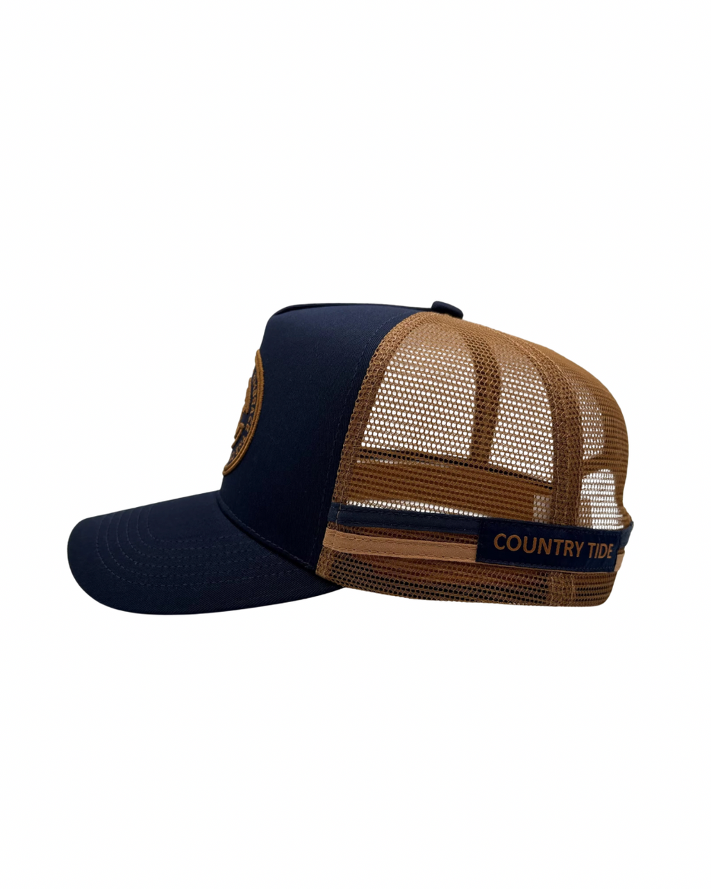 CT NAVY/BROWN TRUCKER CAP