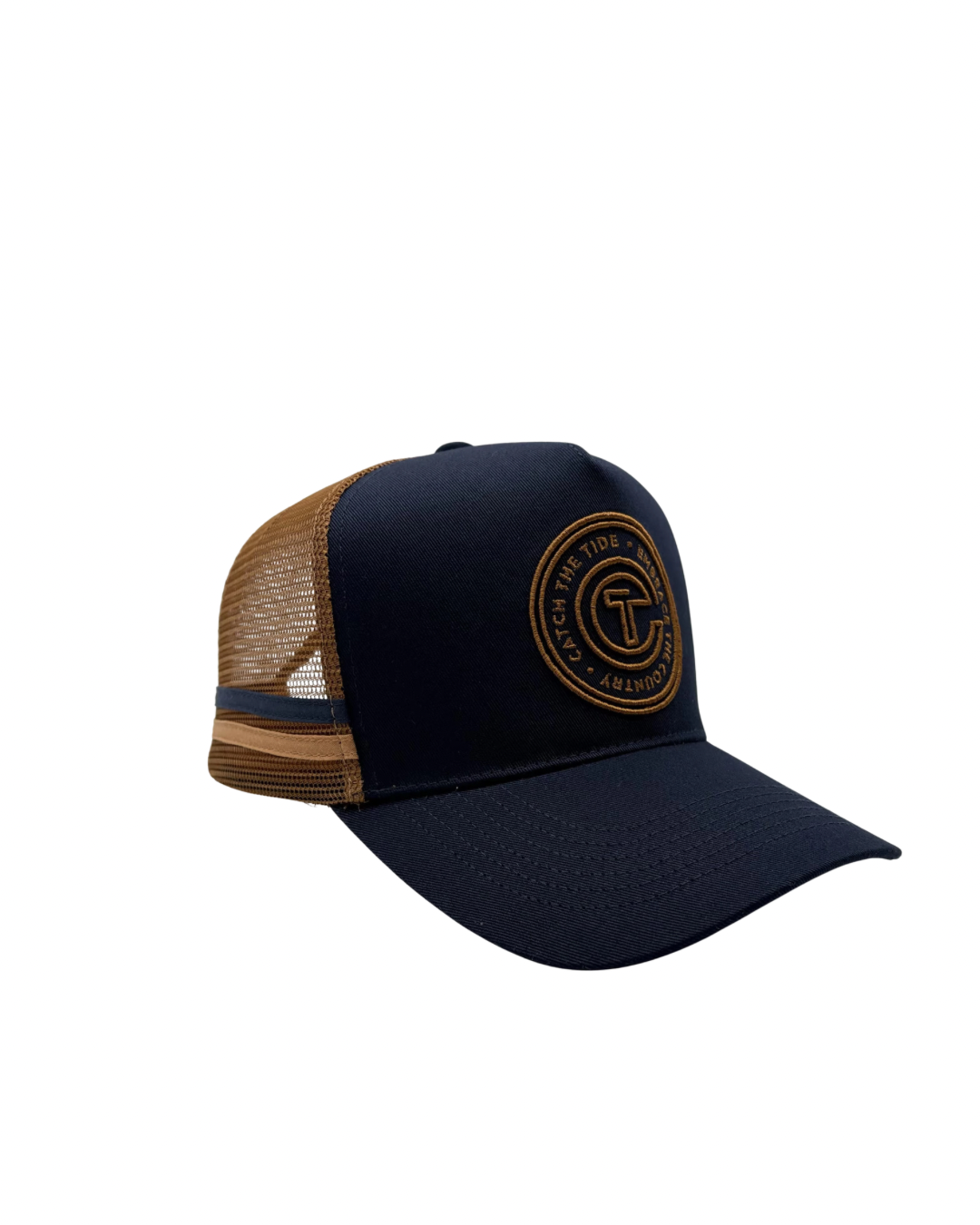CT NAVY/BROWN TRUCKER CAP