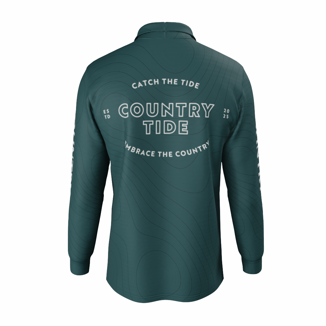 Founder's Collared Kid's/Youth Fishing Shirt