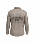 Taupe Barra Collared Kid's/Youth Fishing Shirt