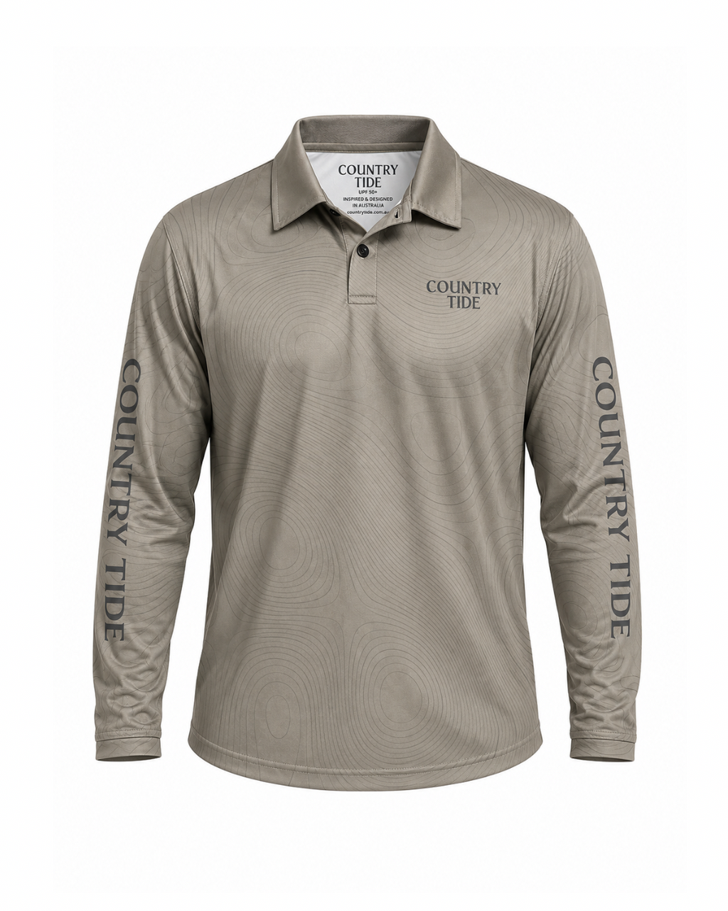 Taupe Barra Collared Kid's/Youth Fishing Shirt