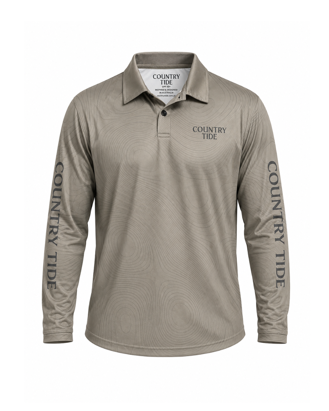 Taupe Barra Collared Kid's/Youth Fishing Shirt