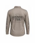 Taupe Barra Collared Adult Fishing Shirt