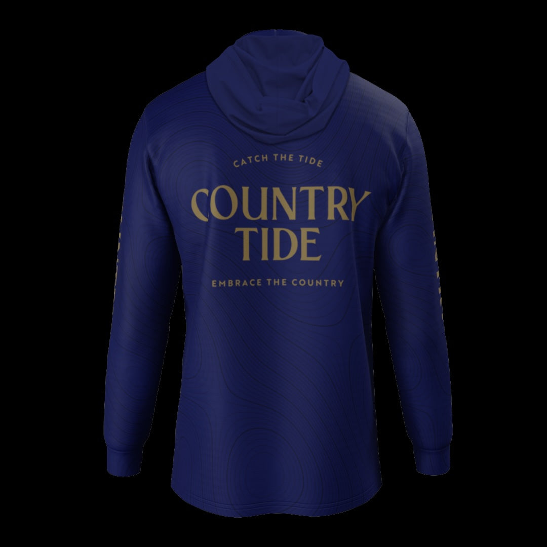 Navy Coast Hoodie Kid's/Youth Fishing Shirt