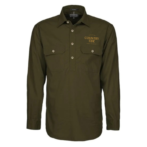 Olive Pilbara Work Shirt