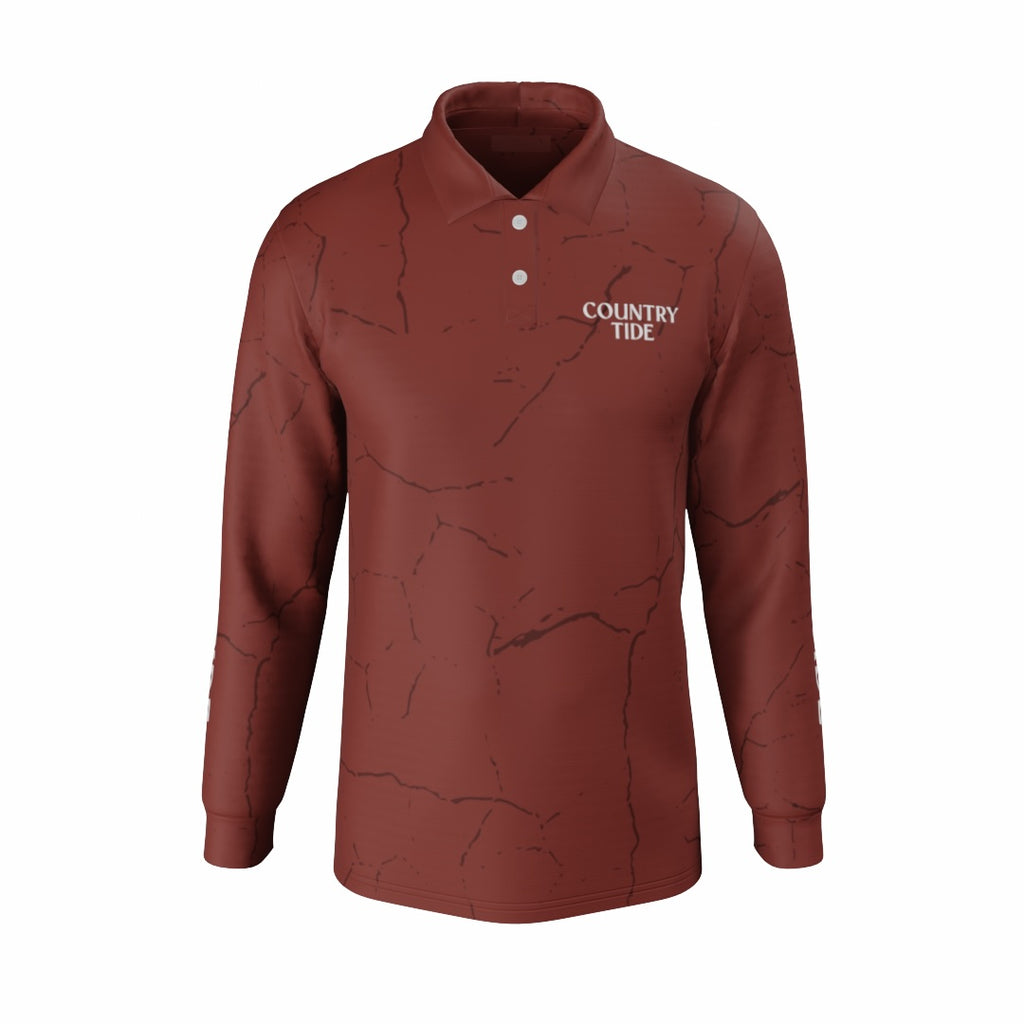 Pilbara Red Collared Adult Fishing Shirt