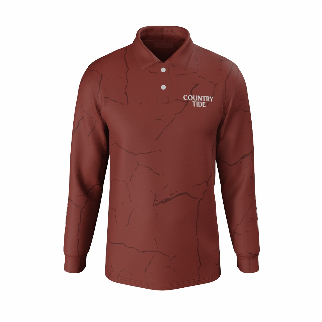 Pilbara Red Collared Kid's/Youth Fishing Shirt